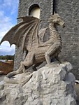 Скульптура бетонный дракон